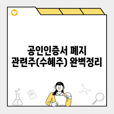 공인인증서 폐지 관련주(수혜주) 완벽정리