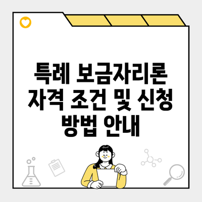 특례 보금자리론 자격 조건 및 신청 방법 안내