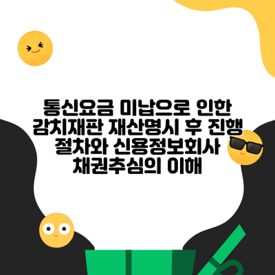 통신요금 미납으로 인한 감치재판 재산명시 후 진행 절차와 신용정보회사 채권추심의 이해