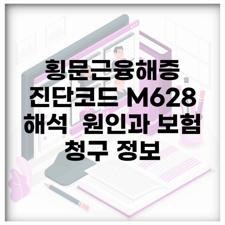 횡문근융해증 진단코드 M62.8 해석 | 원인과 보험 청구 정보