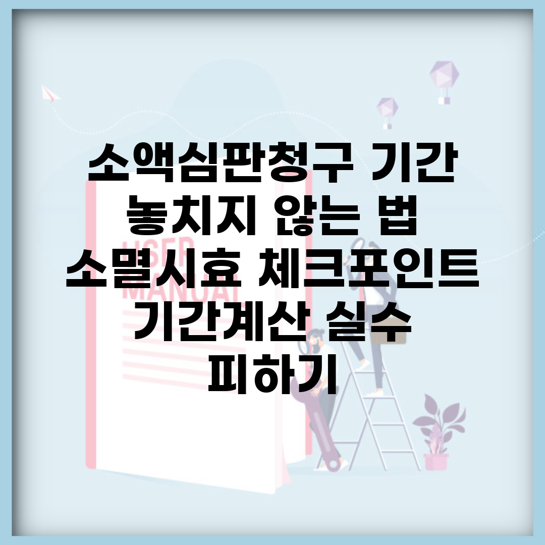 소액심판청구 기간 놓치지 않는 법 | 소멸시효 체크포인트 | 기간계산 실수 피하기