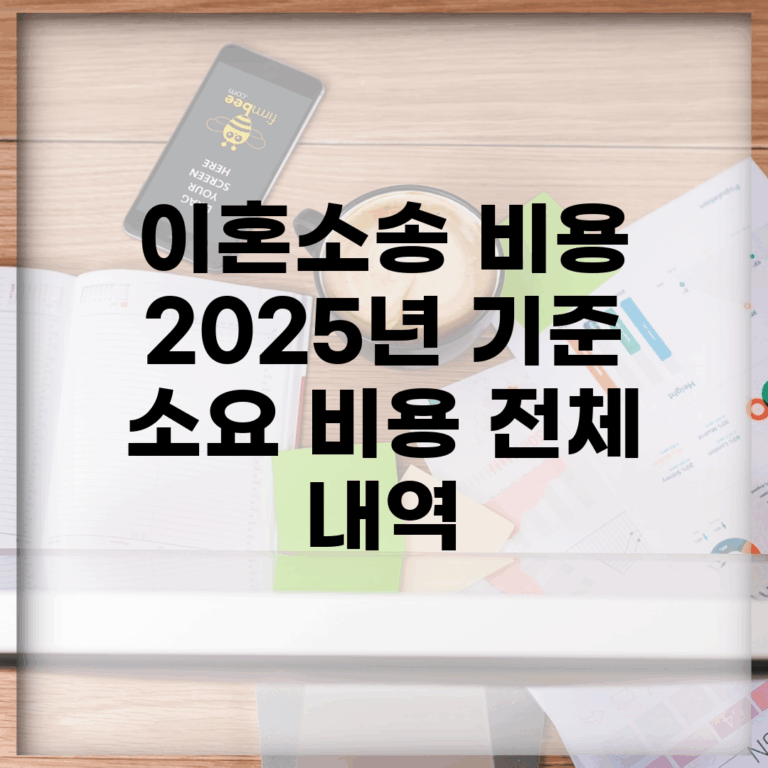 이혼소송 비용 | 2025년 기준 소요 비용 전체 내역