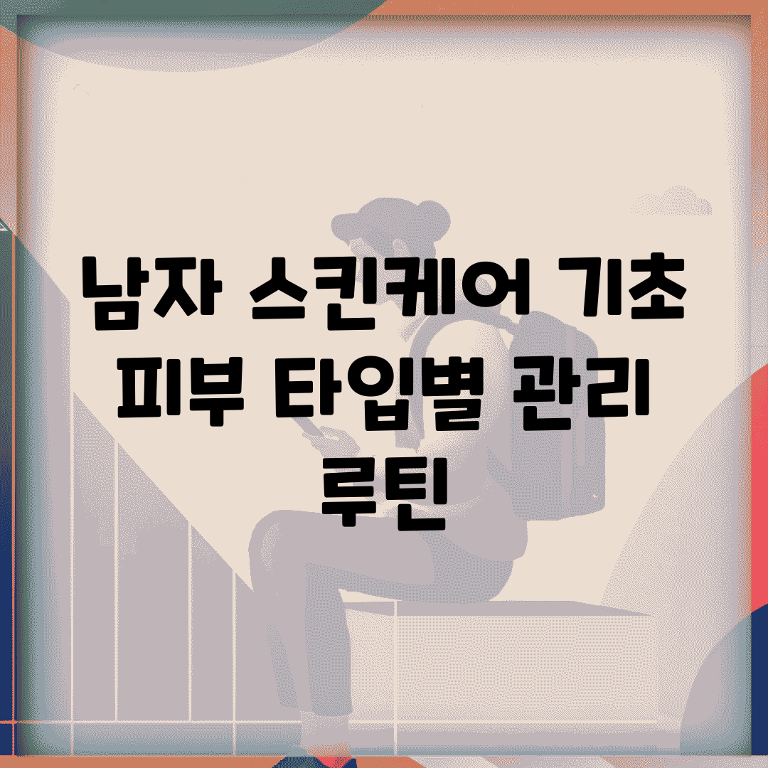 남자 스킨케어 기초 | 피부 타입별 관리 루틴