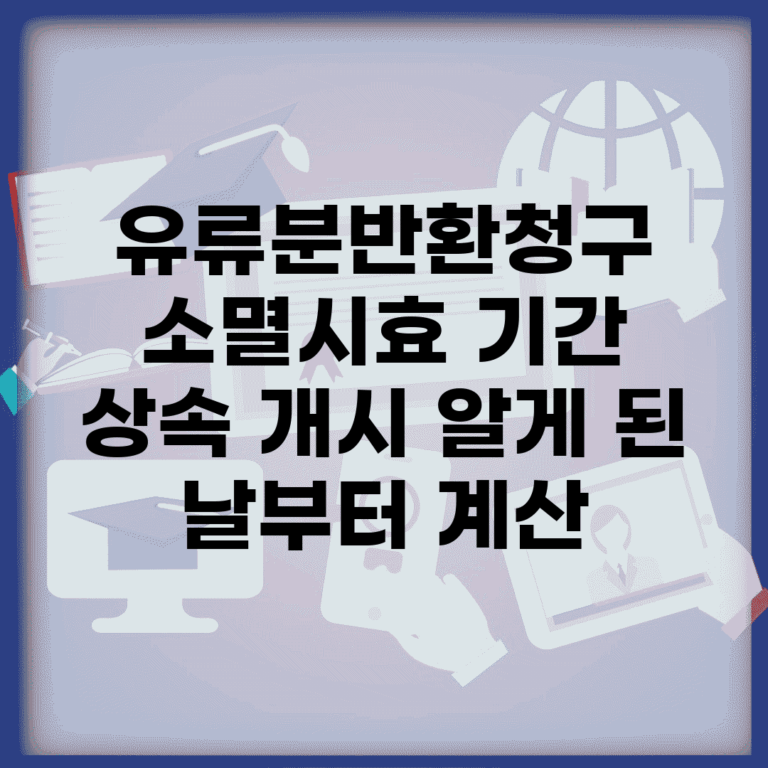 유류분반환청구 소멸시효 기간 | 상속 개시 알게 된 날부터 계산