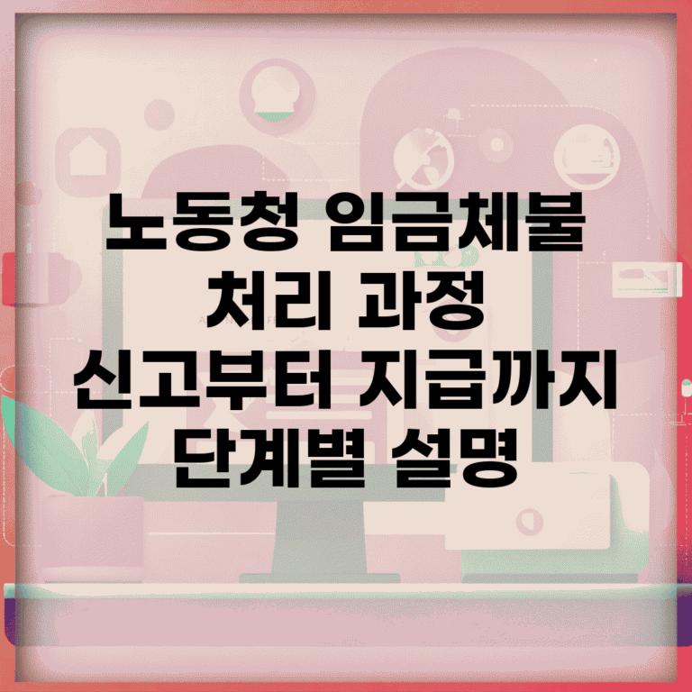 노동청 임금체불 처리 과정 | 신고부터 지급까지 단계별 설명