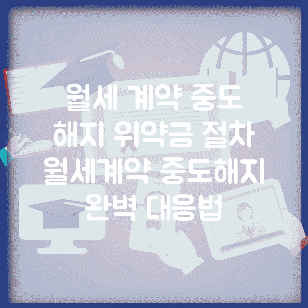 월세 계약 중도 해지 위약금 절차 | 월세계약 중도해지 완벽 대응법