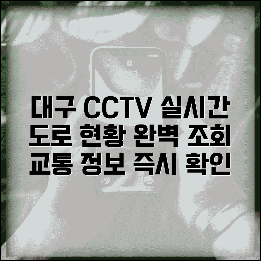 대구 cctv 실시간 교통정보 도로현황 | 대구시 실시간 CCTV 완벽 조회법