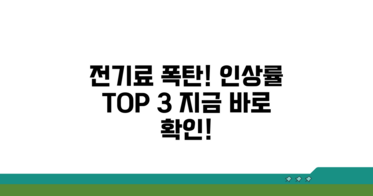 최근 전기료 인상 현황 파헤치기