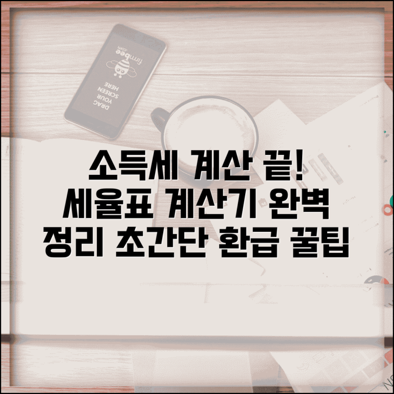 소득세 계산법 | 소득세율표 | 근로소득세 계산기 사용법