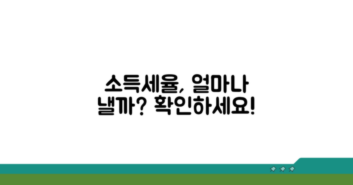 소득세율표, 몇 퍼센트 적용될까?