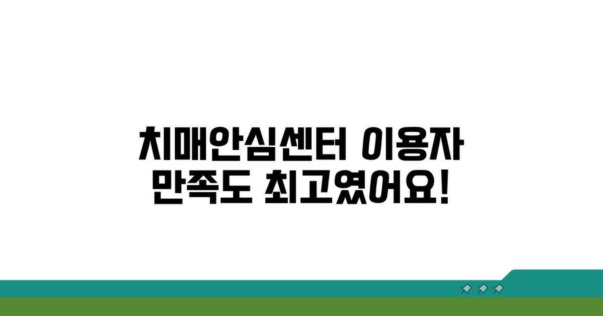 치매안심센터 이용자 만족도 조사