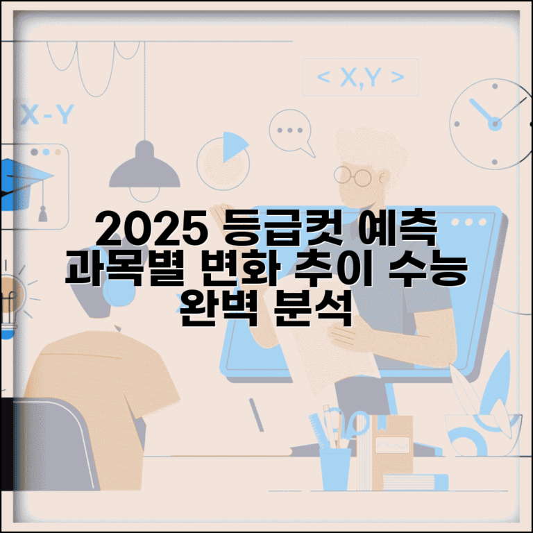 등급컷 2025년 모의고사 수능 예측 | 과목별 등급컷 변화 추이 완벽 분석