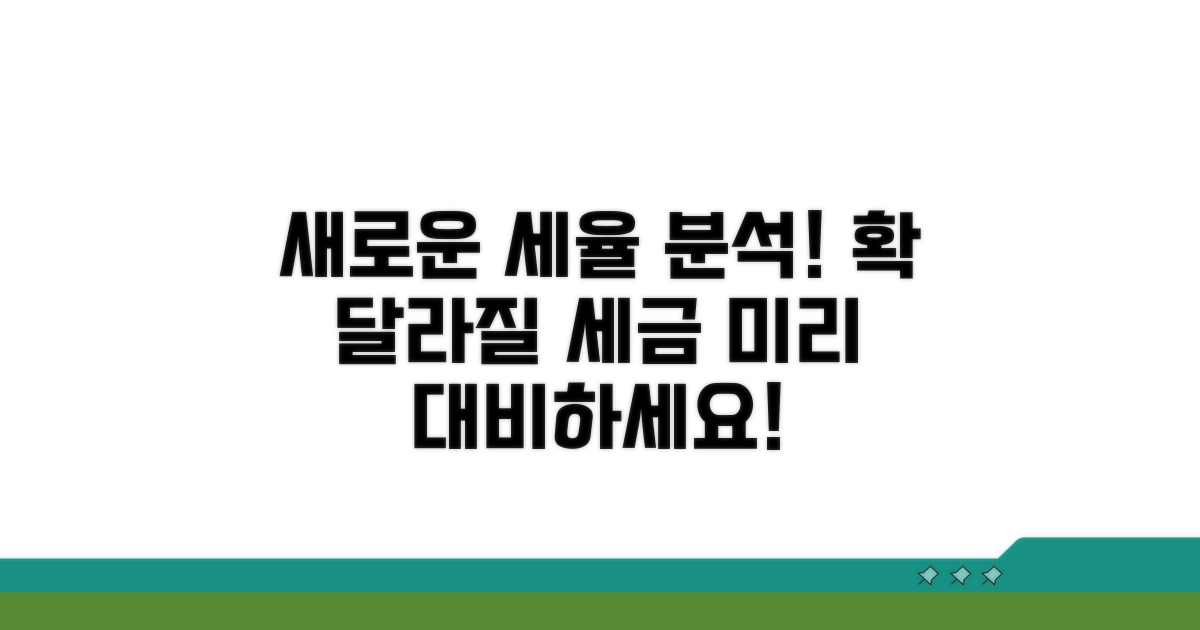 새로운 세율 적용 분석