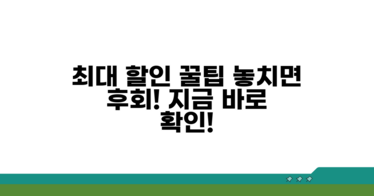 할인 혜택 최대화 전략