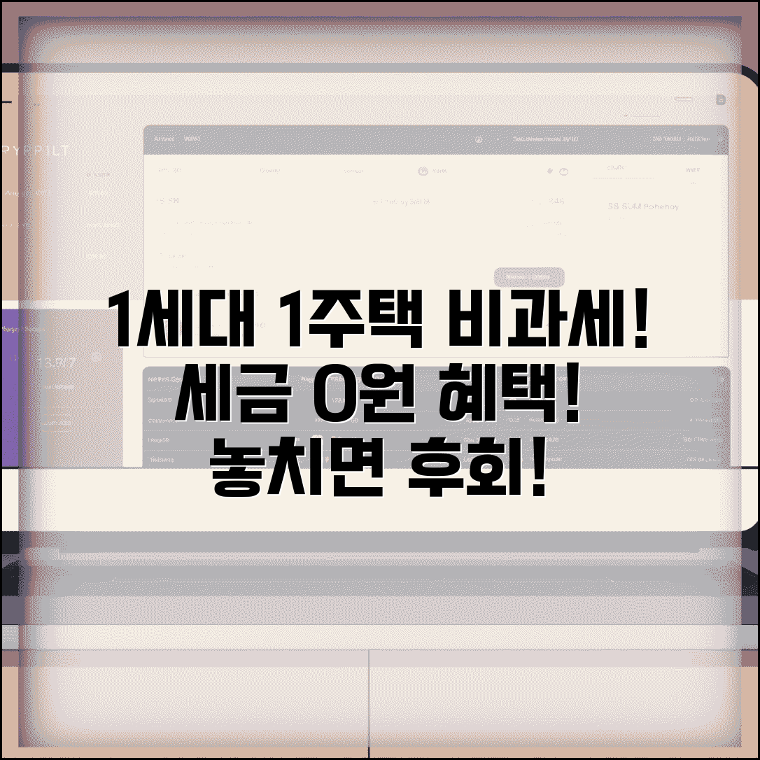 1세대 1주택 비과세 특례 | 특례 적용과 세액 감면 혜택