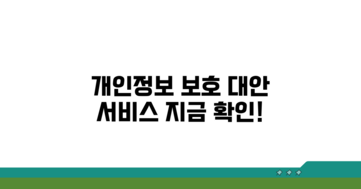 개인정보 보호하는 대안 서비스 소개
