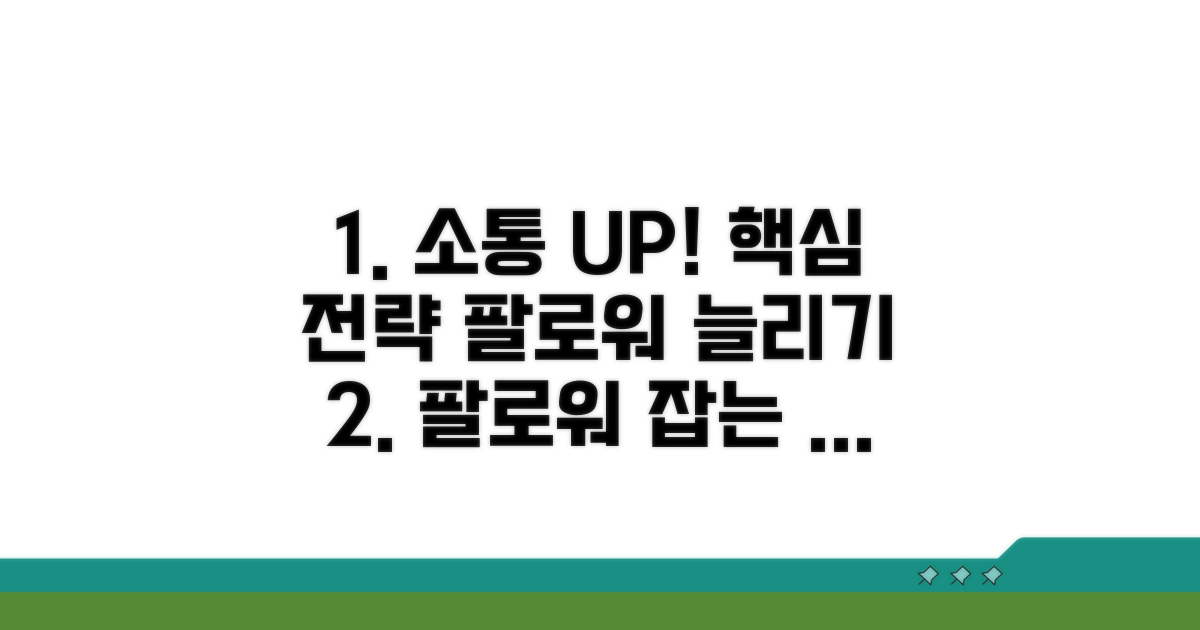 팔로워와 소통 늘리는 현명한 전략