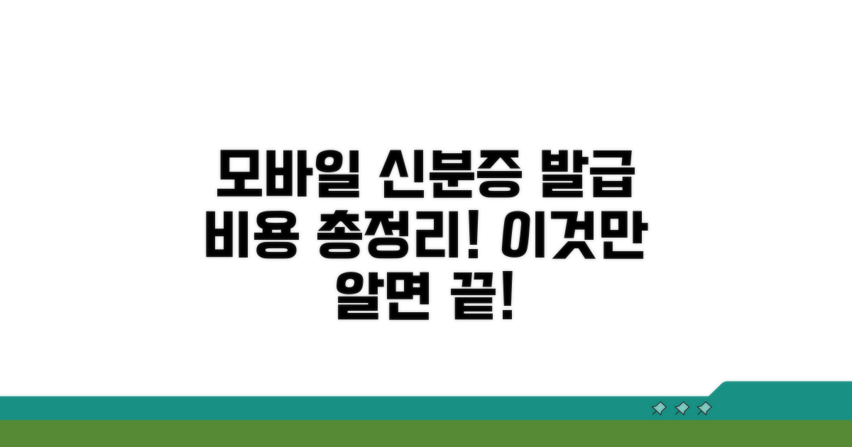 모바일 신분증 발급비용, 이것만 알면 끝!