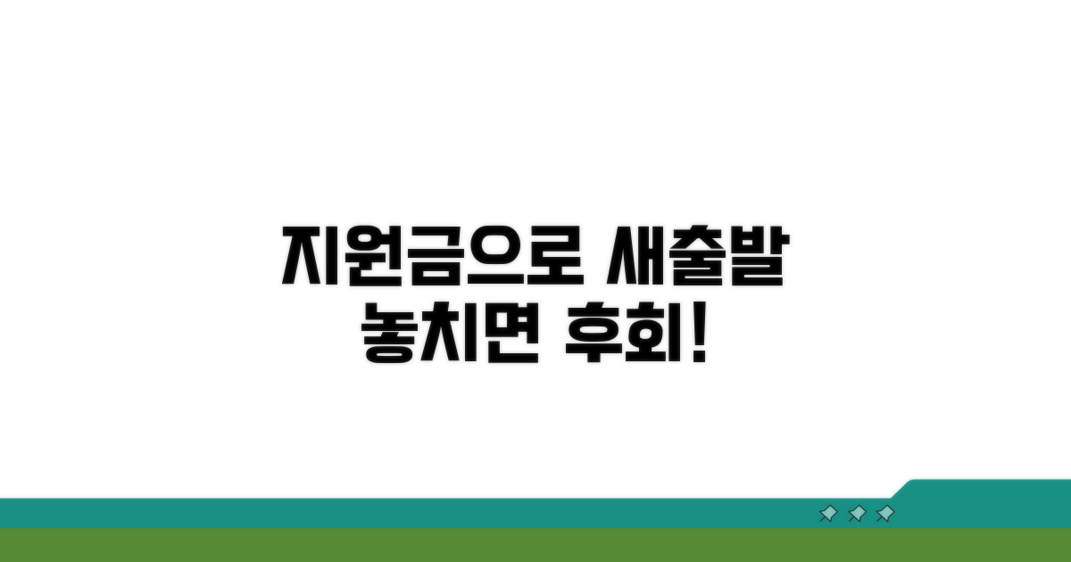 지원금으로 다시 시작하는 노하우