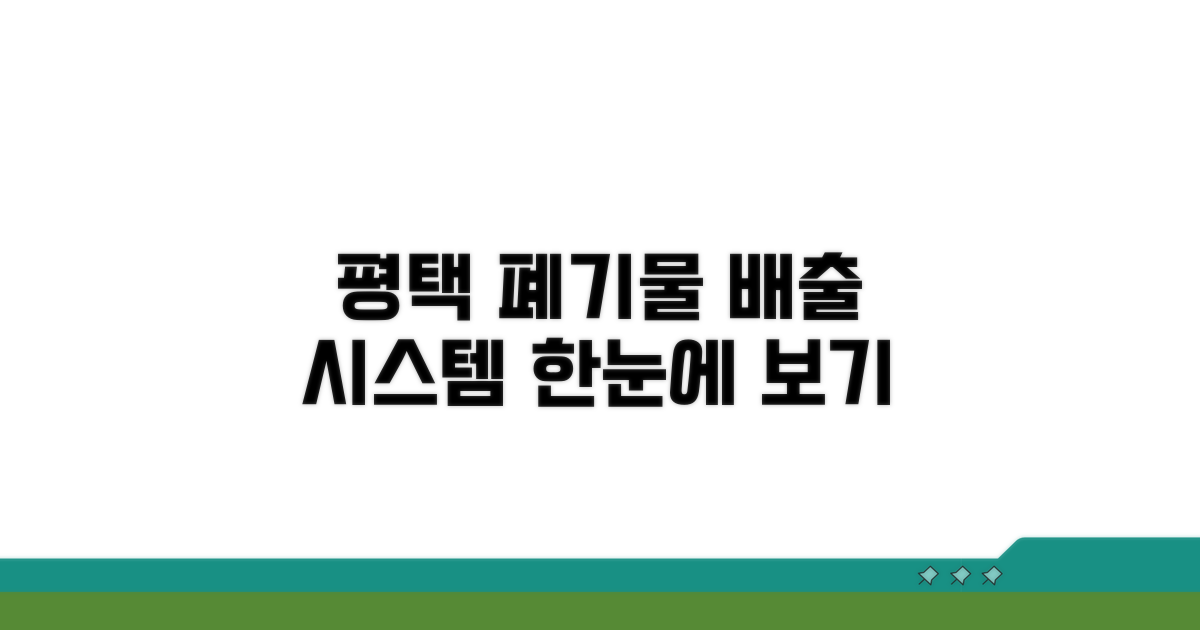 평택시 폐기물 배출 시스템 한눈에