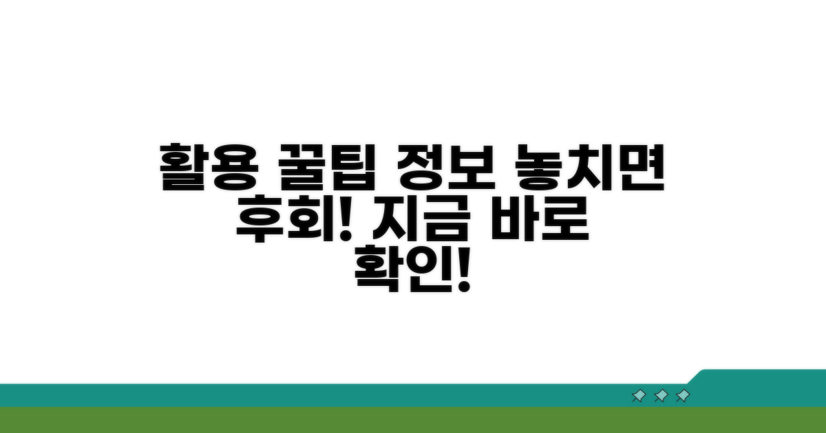 활용 팁과 추가 정보 확인