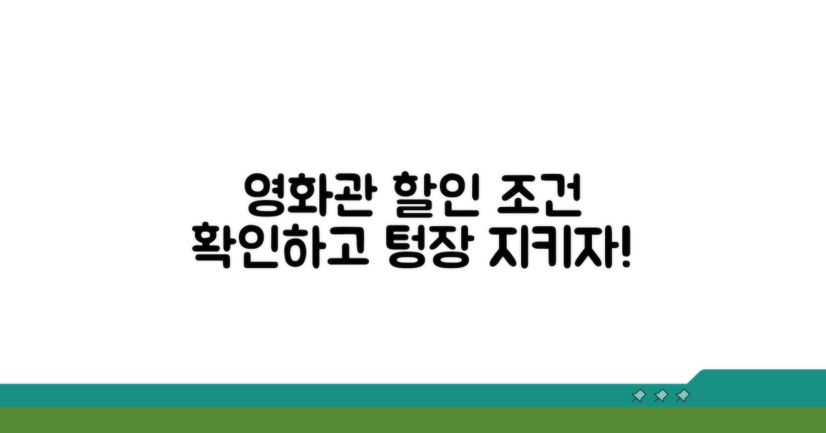 영화관별 할인 조건 확인