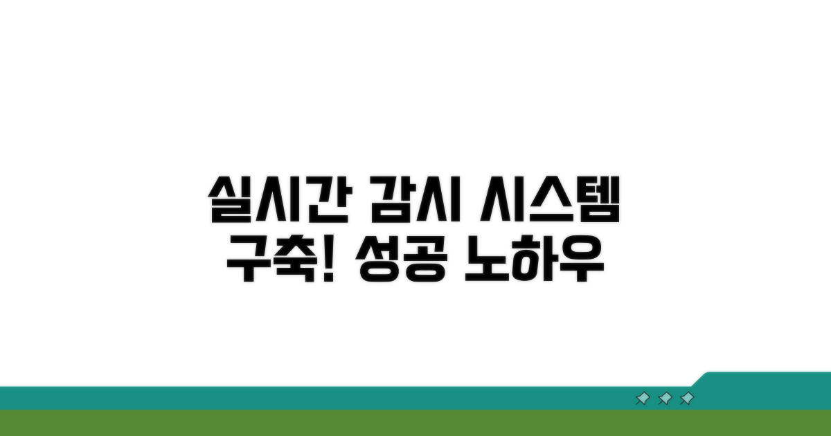 실시간 모니터링 시스템 구축