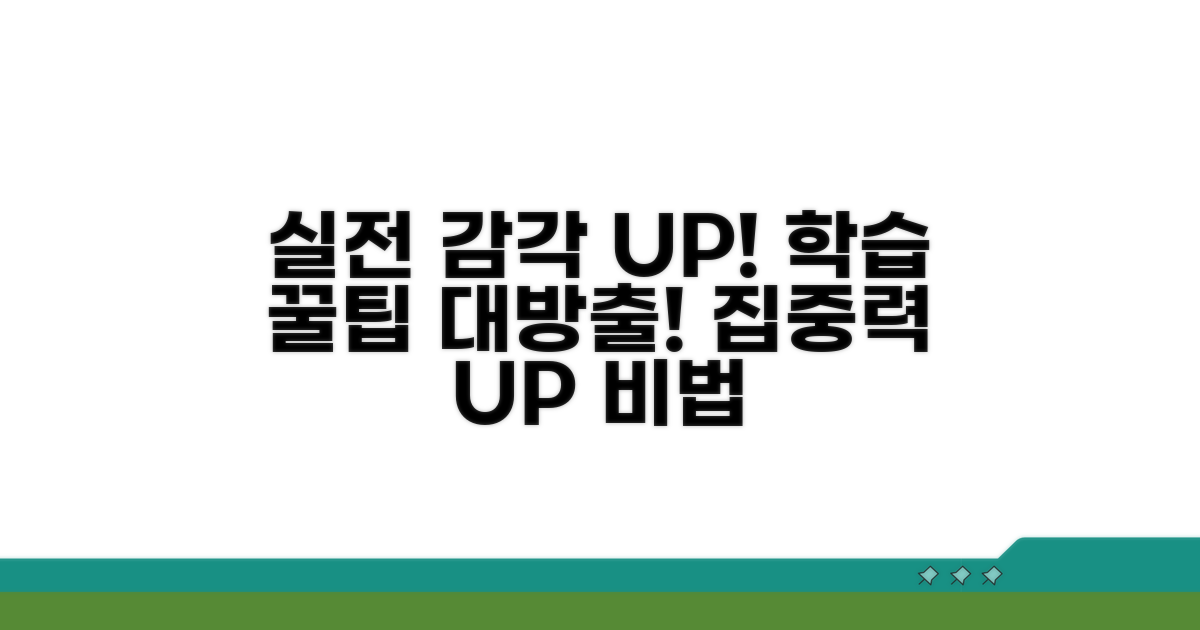 실전 감각 높이는 학습 꿀팁