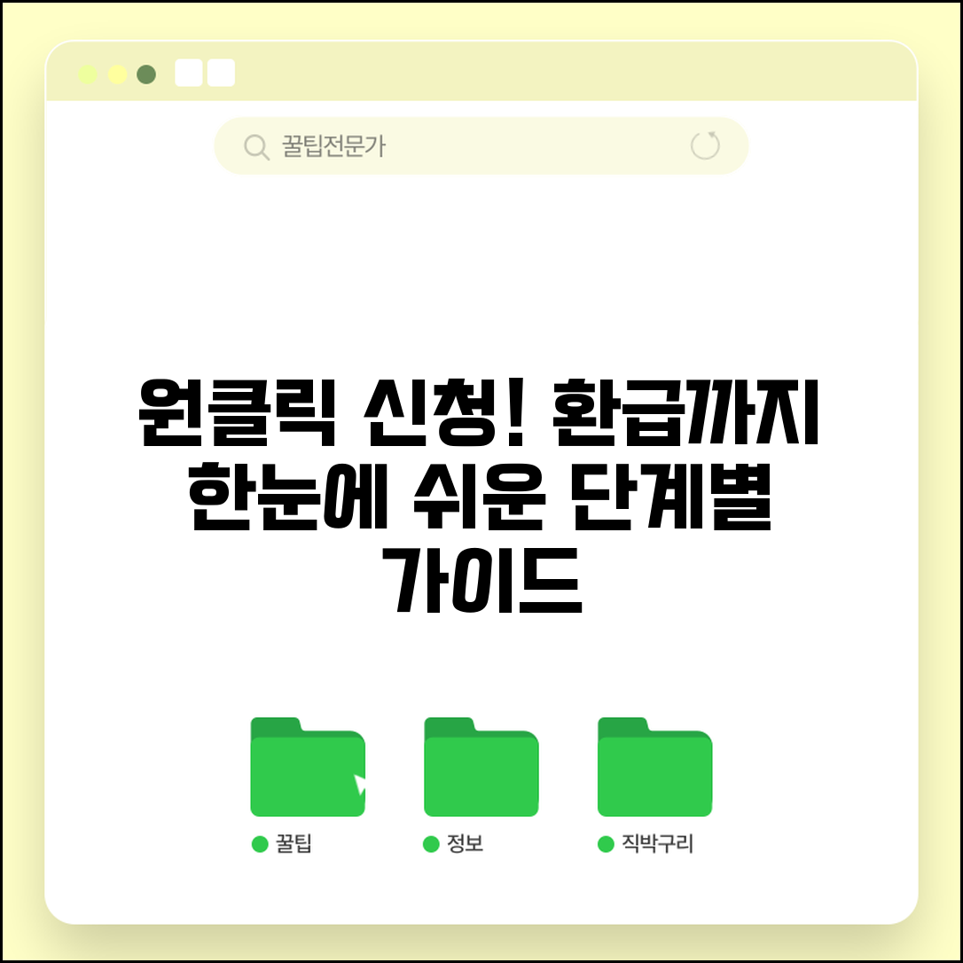 원클릭 신청 단계별 안내와 환급 방법