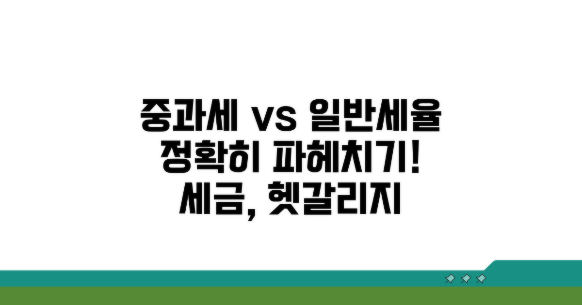 중과세와 일반세율, 무엇이 다를까요?
