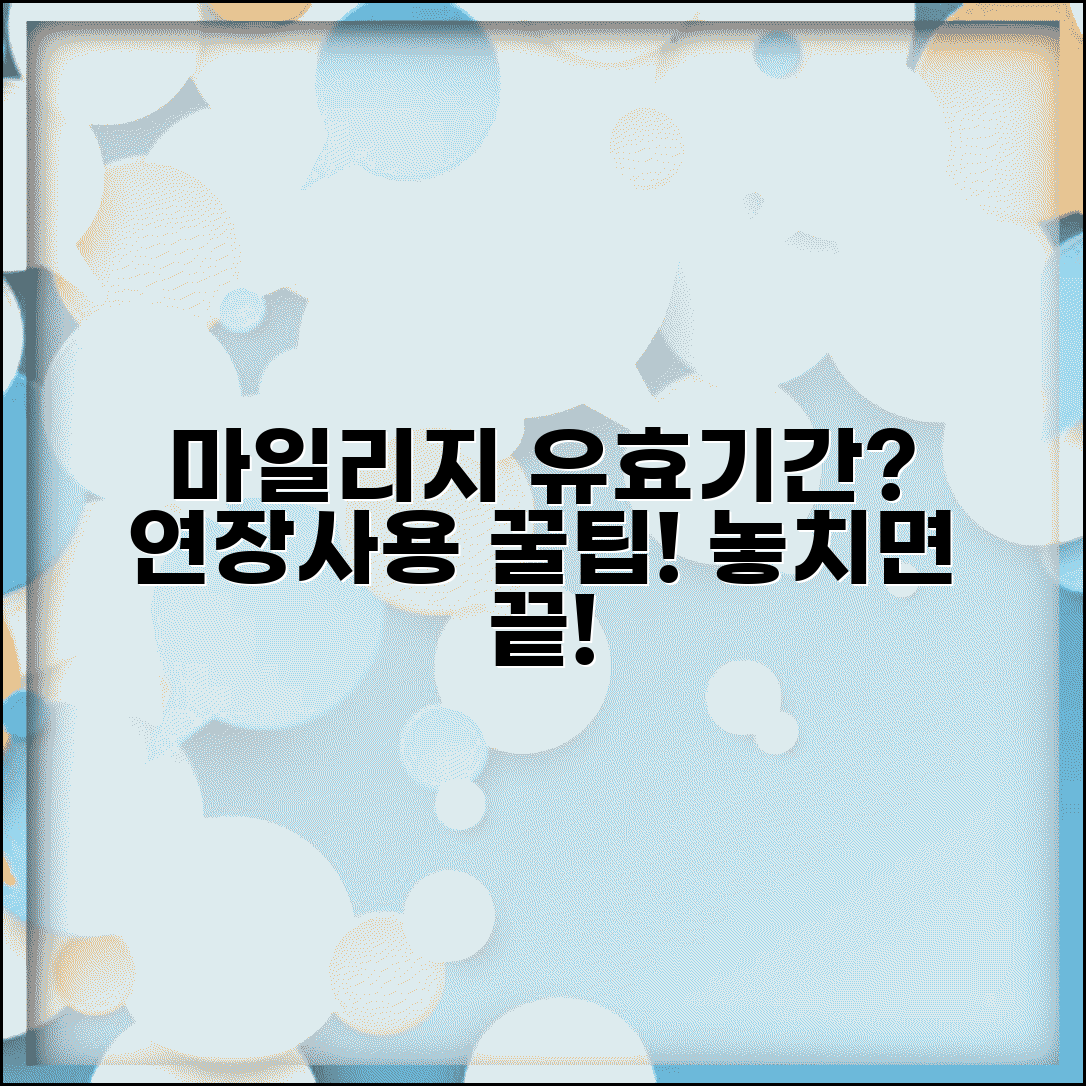 마일리지 이용기간 | 항공 마일리지 유효 기간 연장 및 사용 팁 총정리