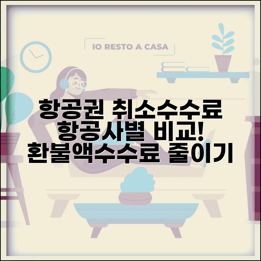 항공권 취소 수수료 항공사별 비교 | 출발 시간 따른 환불액, 수수료 줄이는 방법