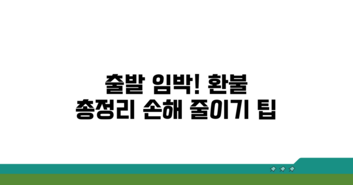 출발 시간 따른 환불액 정리