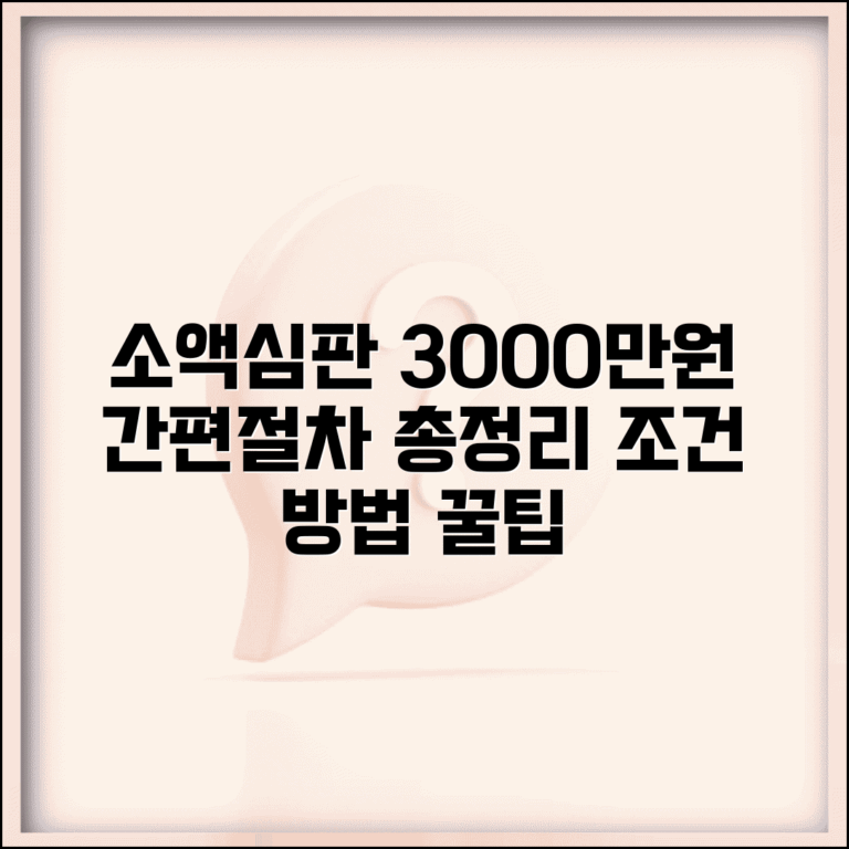 소액심판 3000만원 | 소액사건 심판 한도액과 간이절차 적용 방법 및 조건 총정리