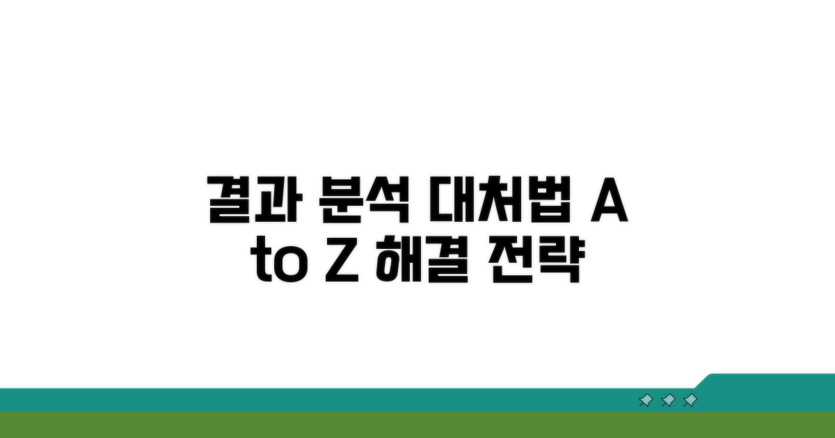 결과 해석과 대처 방법