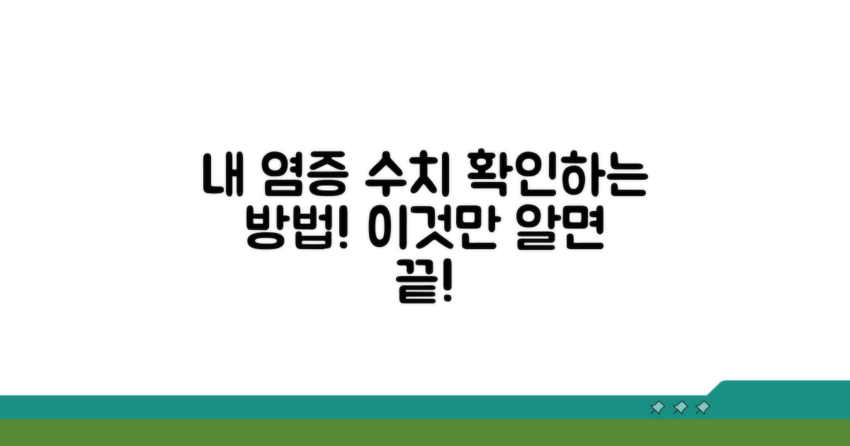 나의 염증 수치 확인하기