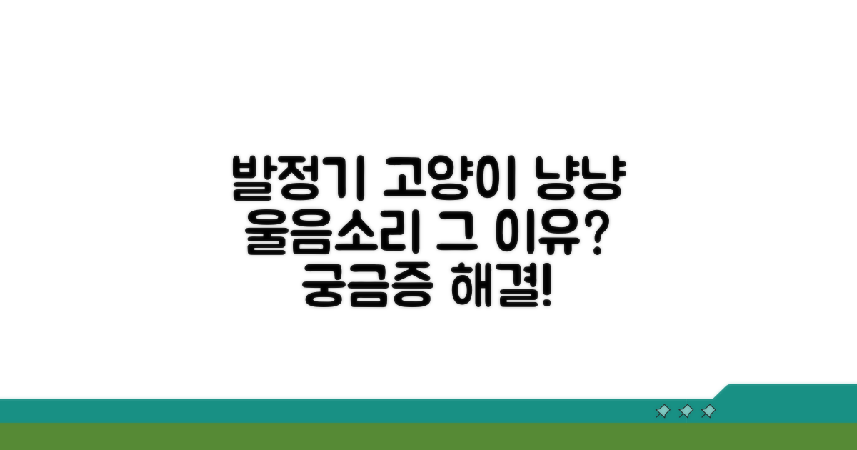발정기 고양이 울음소리 원인