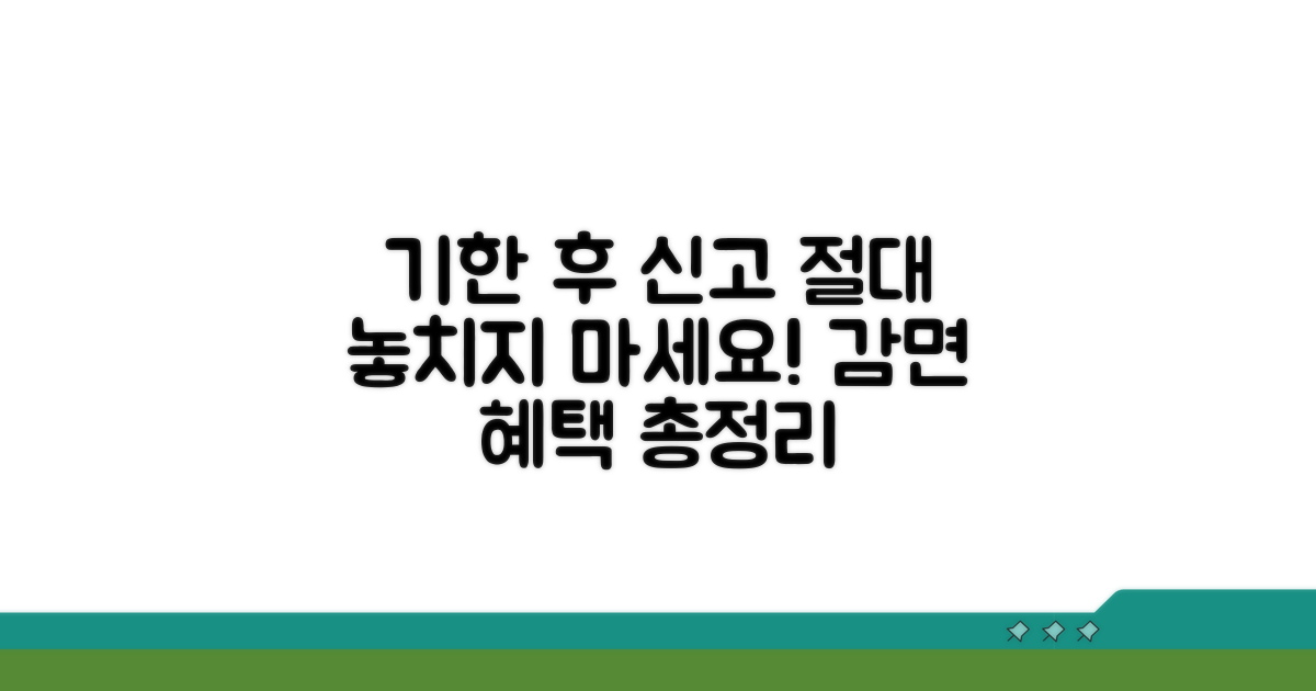 기한 후 신고, 감면 혜택 완전정리