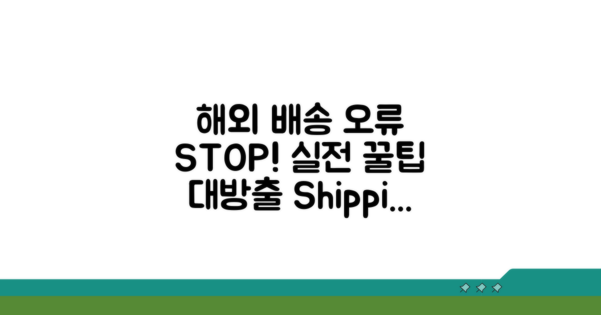 해외 배송 오류 줄이는 실전 팁