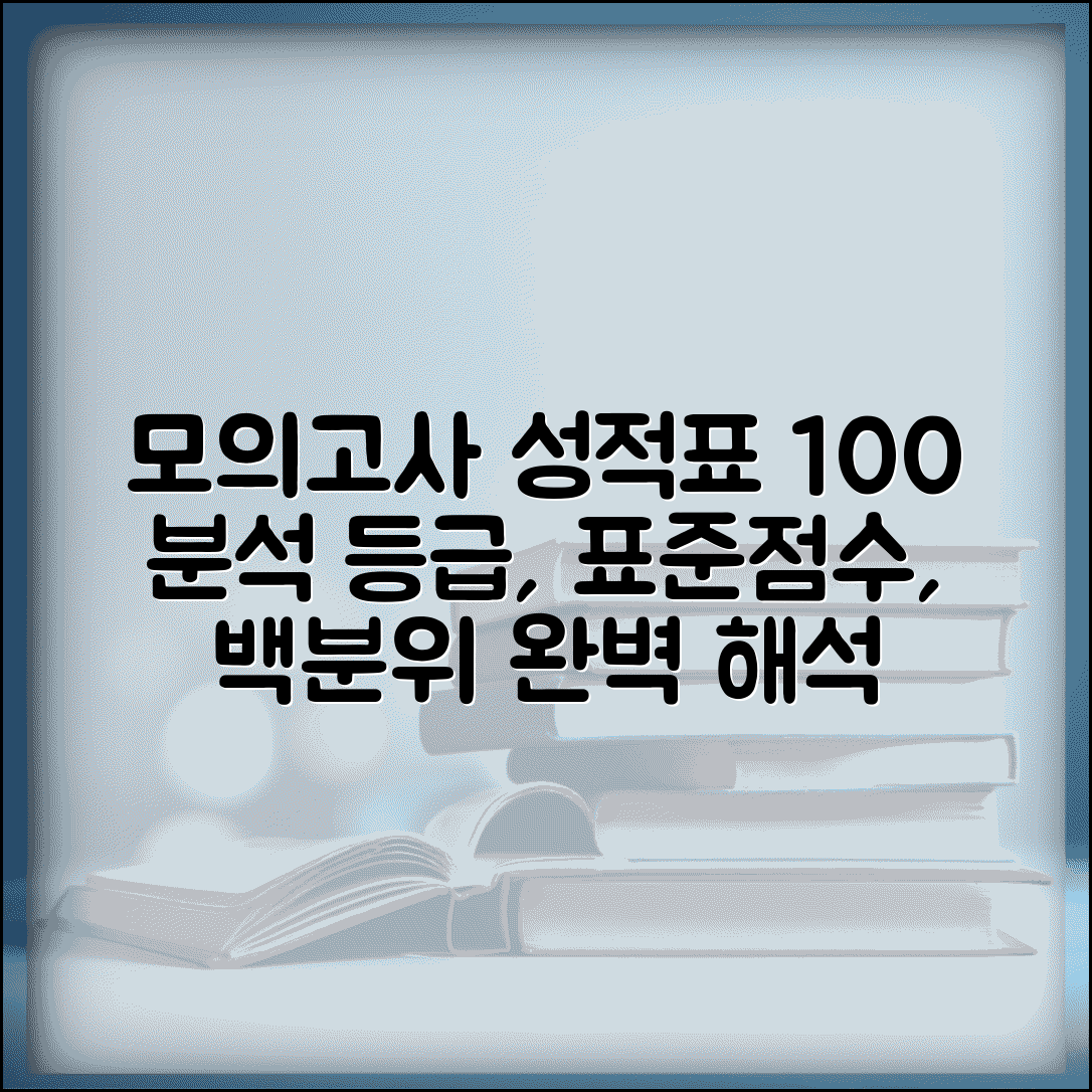 모의고사 성적표 해석 완벽 가이드 | 등급, 표준점수, 백분위 완벽 분석