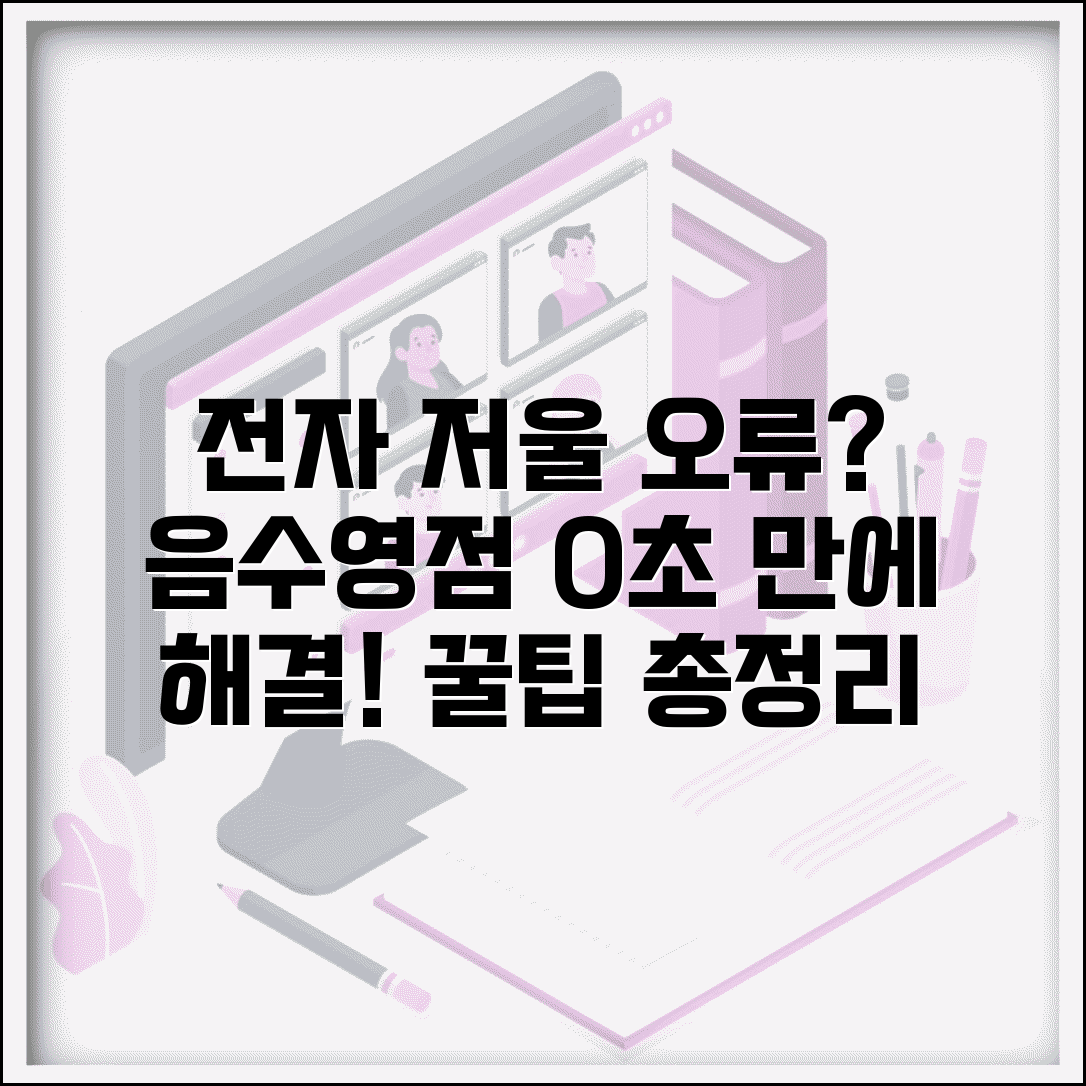 전자 저울 언더 제로 오류 해결 방법 | 음수 표시 및 영점 조정 꿀팁 총정리