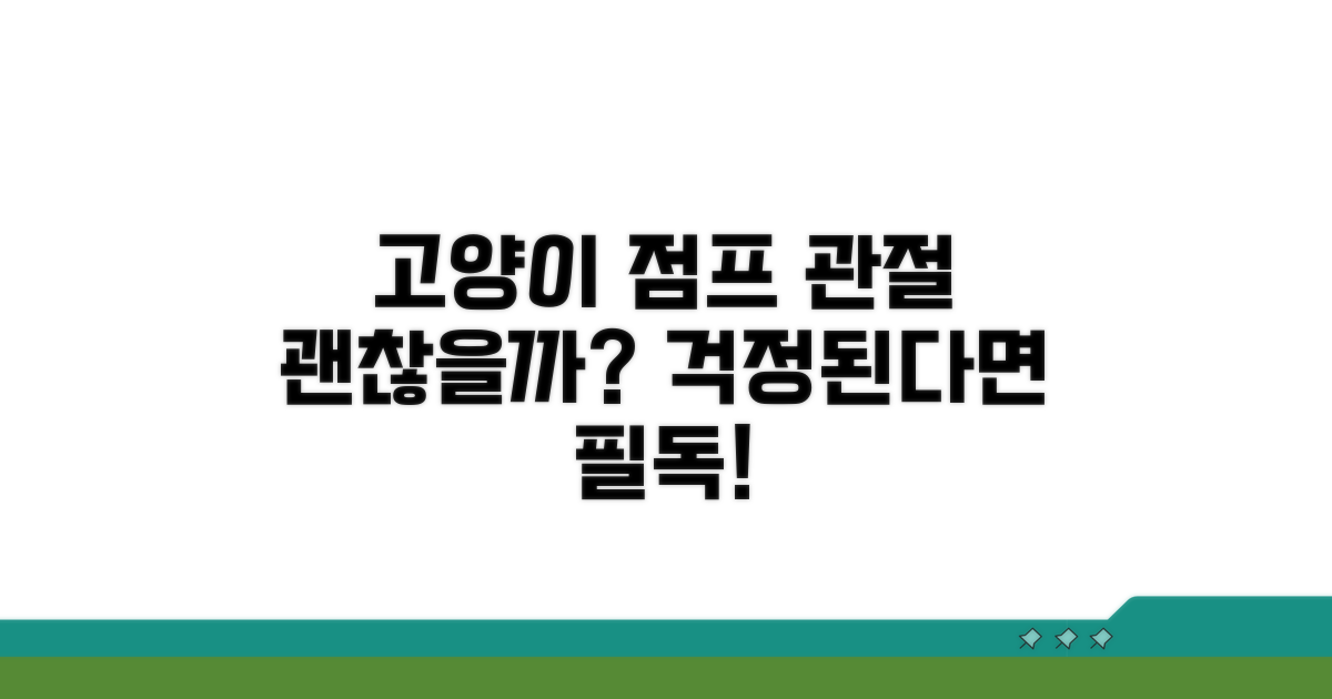 고양이 점프, 관절 괜찮을까?
