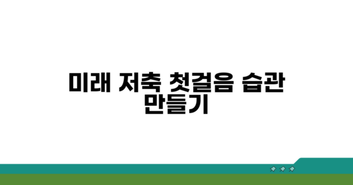 저축 습관, 미래를 위한 첫걸음