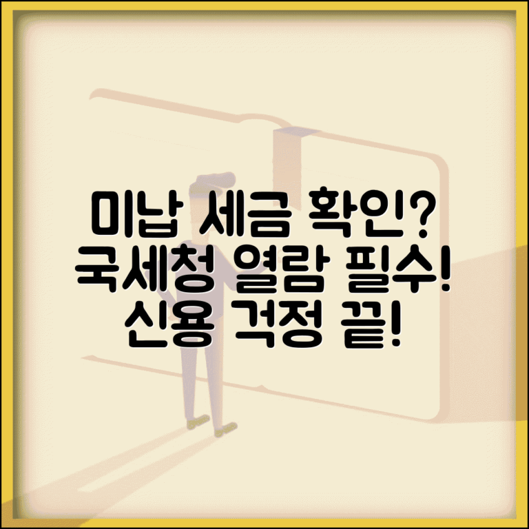 미납국세 열람제도 활용 | 국세청 체납정보 열람 | 신용조회 시 미납세금 확인