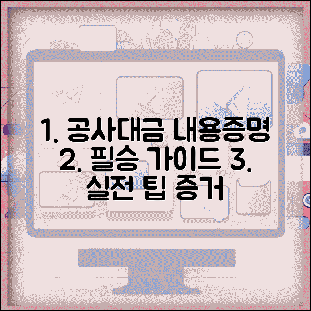 공사대금 내용증명 작성방법 실전 가이드 | 효과적인 문구와 증거 첨부