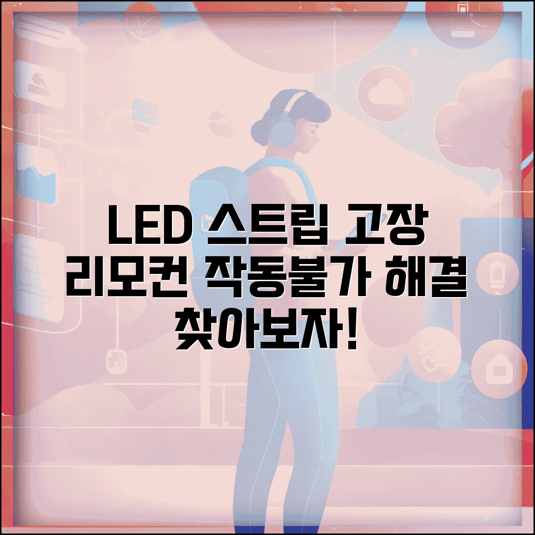 스마트 LED 스트립 컨트롤러 오류 | LED 테이프 리모컨 작동 안함