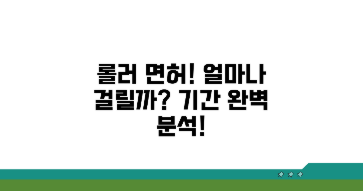 롤러 운전면허 취득 기간은?