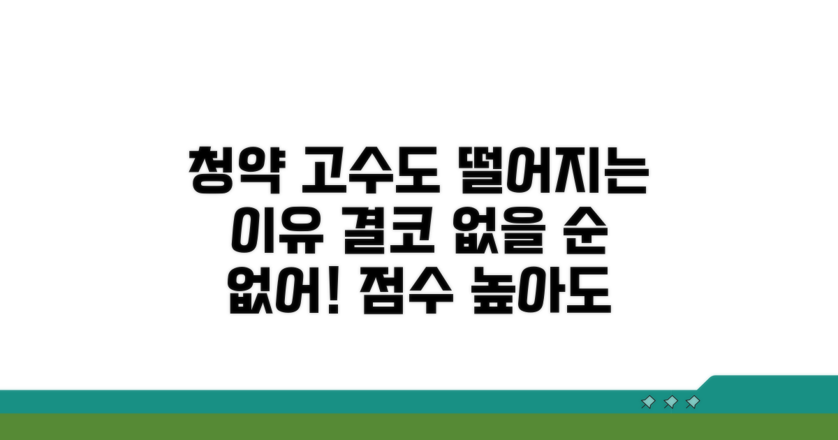 청약가점 높은데도 떨어지는 이유