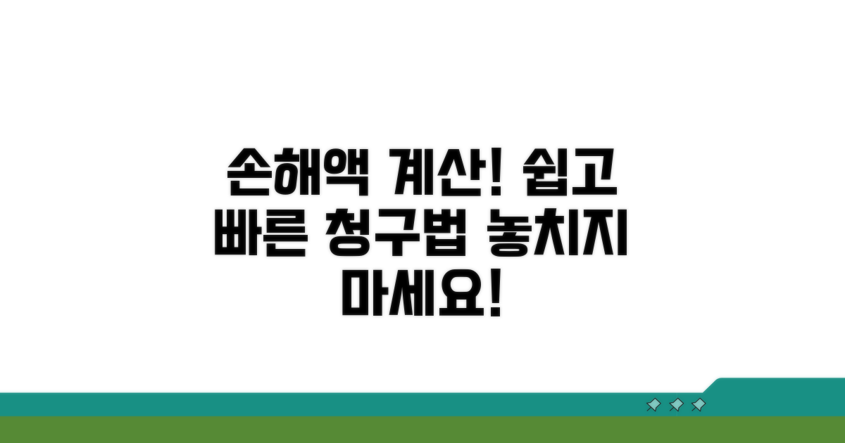 손해액 계산과 청구 방법