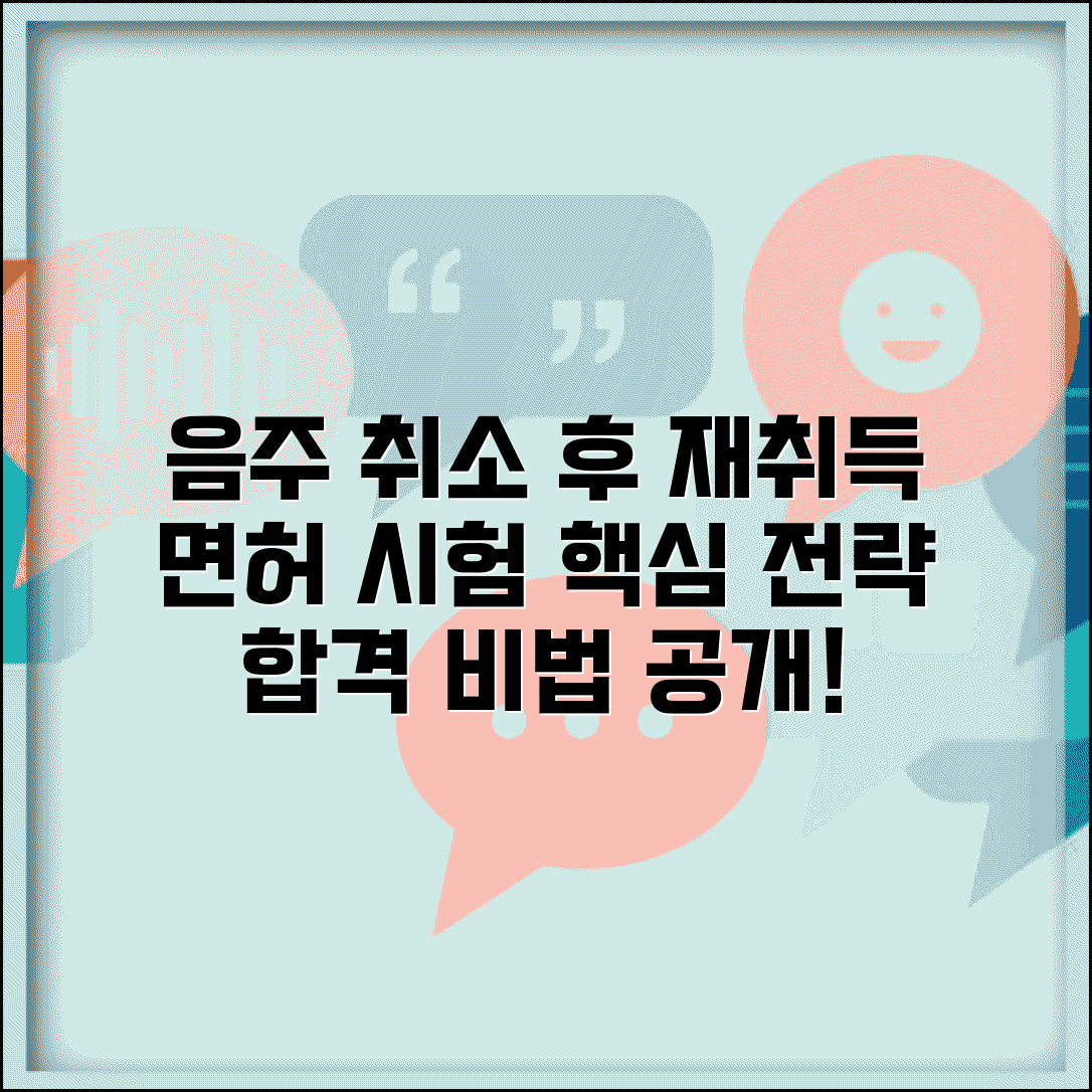 음주운전 취소 후 면허 취득 절차 | 학과/기능/도로주행 시험 준비 전략